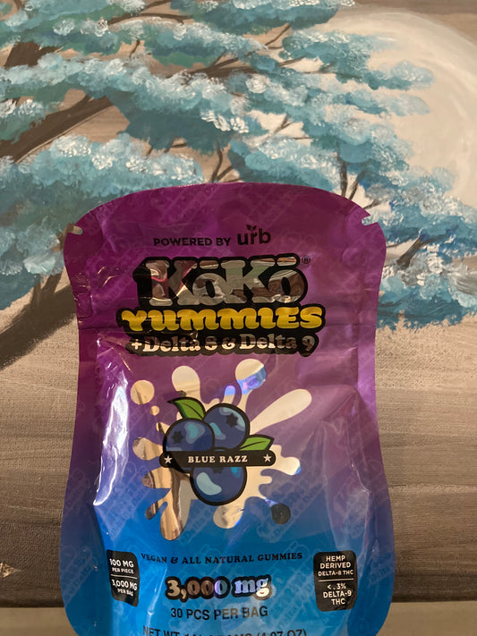 KoKo Yummies Blue Razz vegan