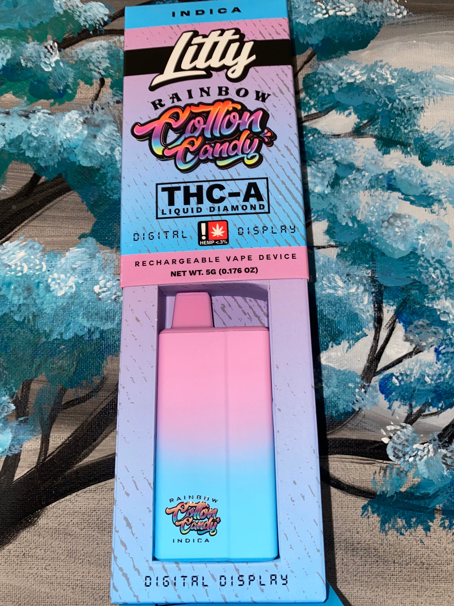 Litty THC-A Liquid Diamond Disposable (Cotton Candy) 5g