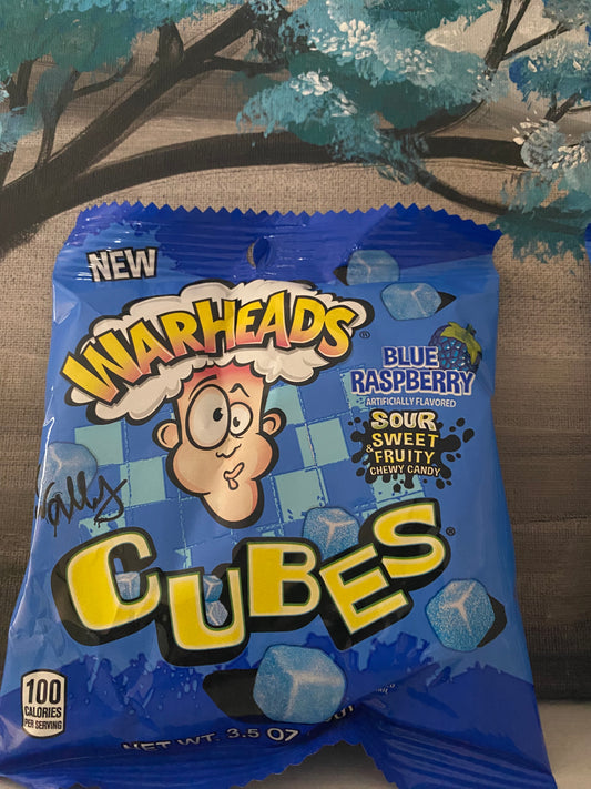 Warheads Cubes BlueRaspberry